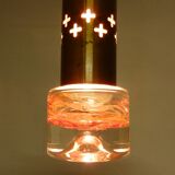 Set of two brass and glass pendant lamps for Örsjö Belysning, Sweden 1960's