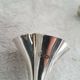 Pair of tulip vases flared collar late 19th century silver goldsmith punches