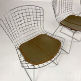 Set of 4 mid century side chairs by harry bertoia for knoll