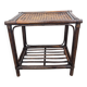 Side table in rattan and caning