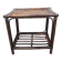 Side table in rattan and caning