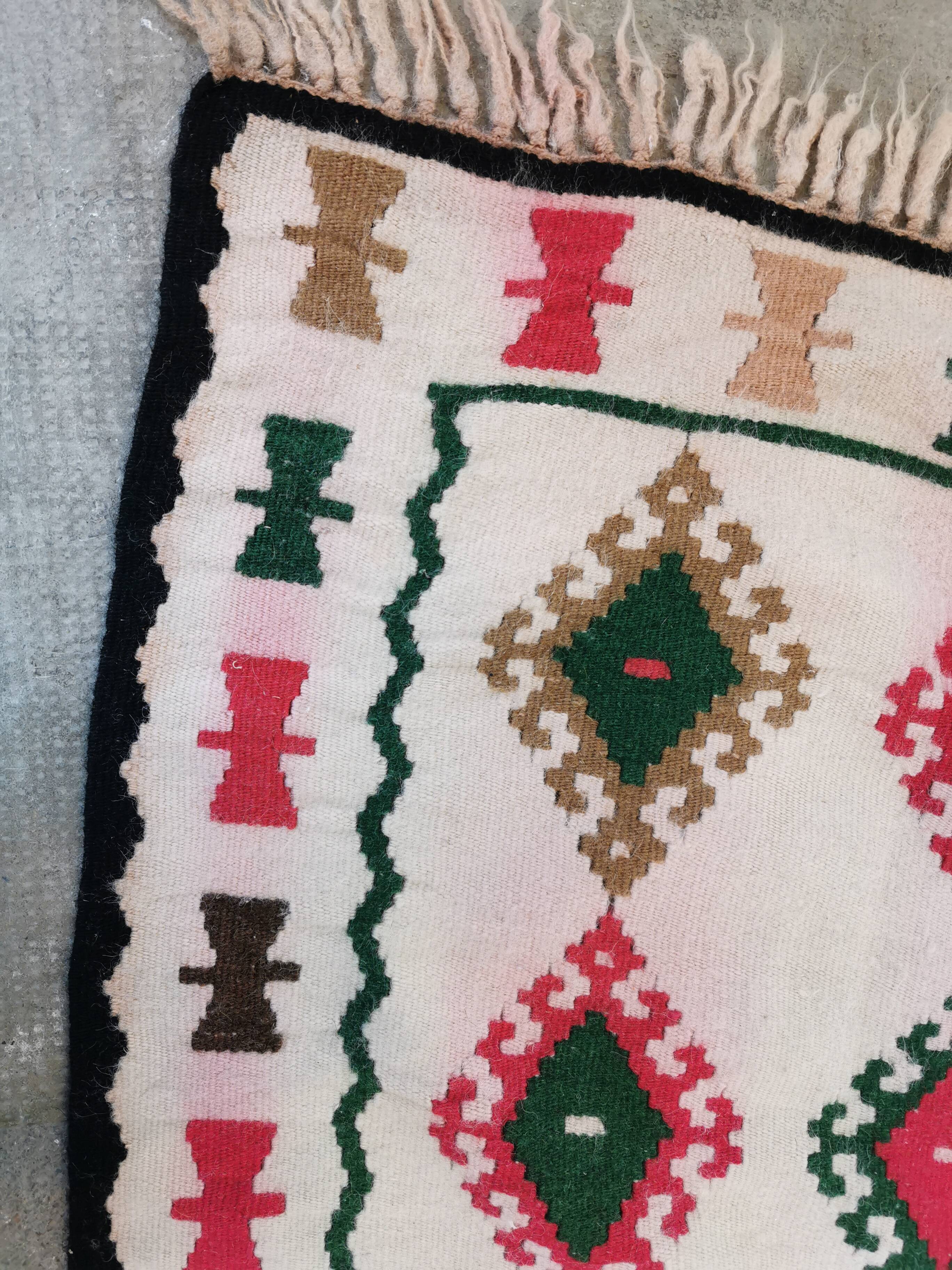 Antique Berber kilim runner rug