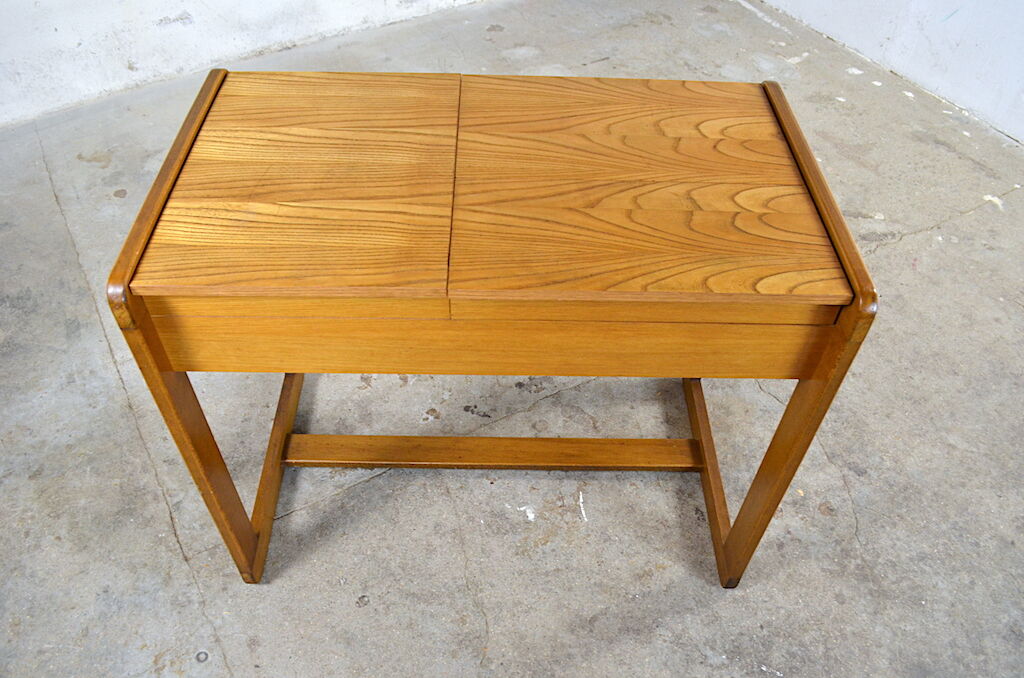 Vintage yann blond wooden desk 1960 / 1970