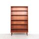 Danish design teak bookcase with adjustable shelves, 1960s