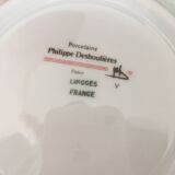 Limoges porcelain coffee service by Philippe Deshouilières