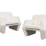 Geometric armchairs by LFM, Poland, 1970s