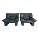 Pair of armchairs, Nicoletti Salotti, 1980, Italy