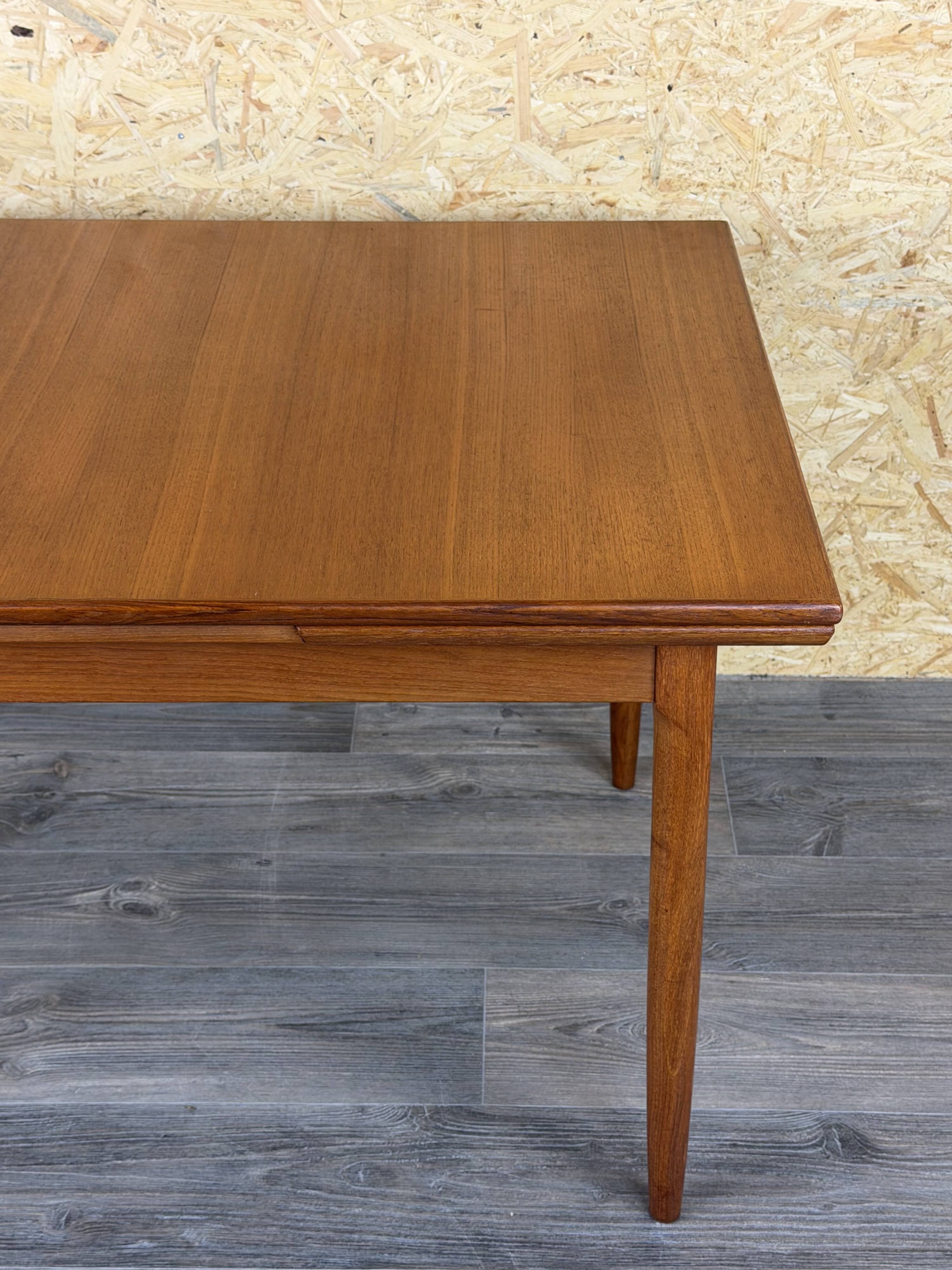 1960s 1970s Teak Dining Table Danish Modern Design Denmark