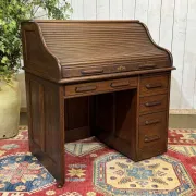 Bureau à cylindre en chêne