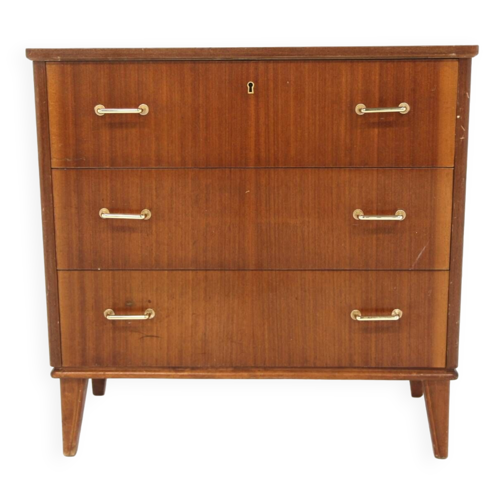 Scandinavian mahogany chest of drawers, Sweden, 1950