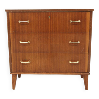 Scandinavian mahogany chest of drawers, Sweden, 1950