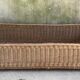 Large wicker basket or rectangular box - vintage 1960s