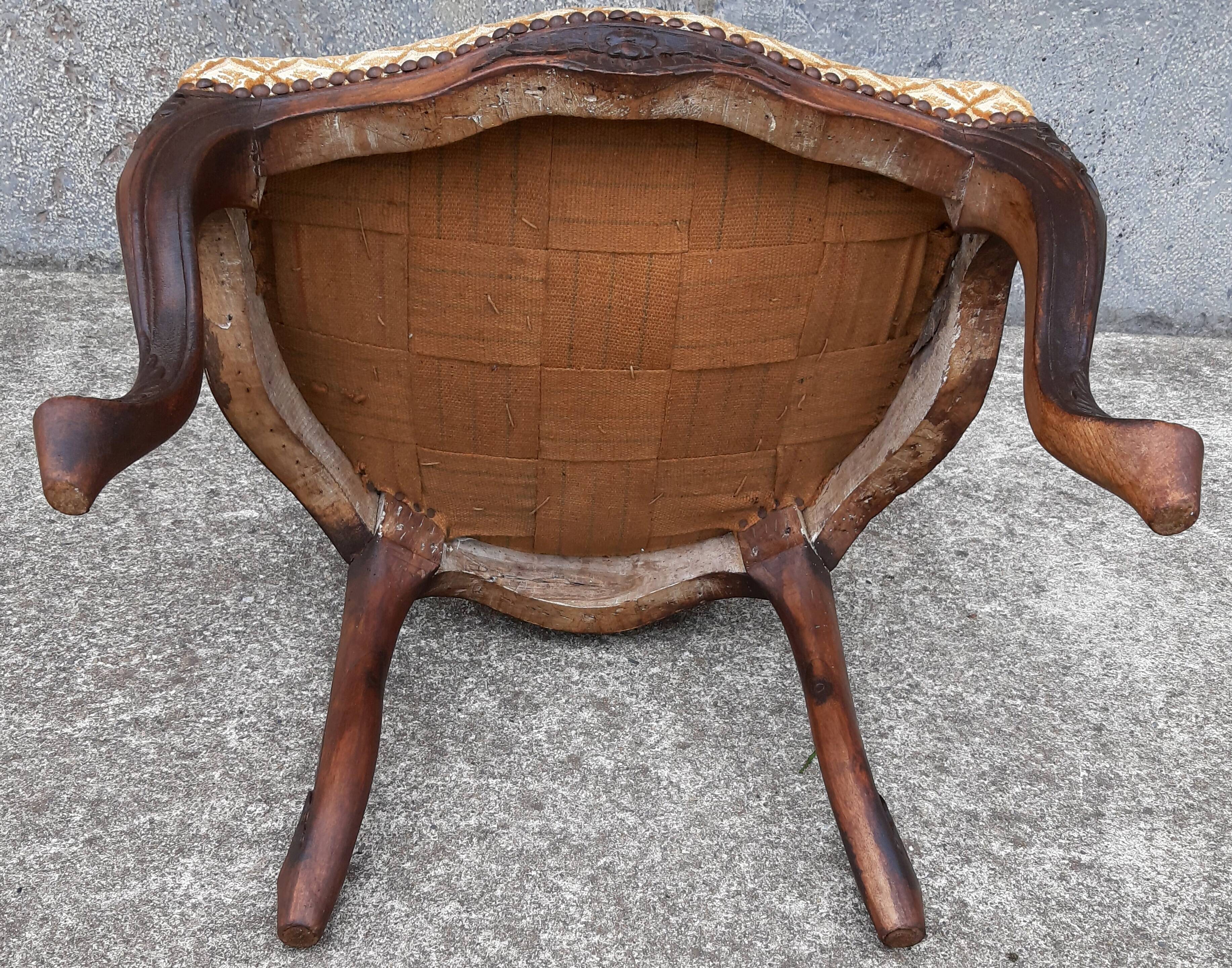 Louis XV Cabriolet armchair