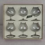 6 verres à cognac en cristal de Baccarat