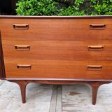 Vintage teak chest of drawers