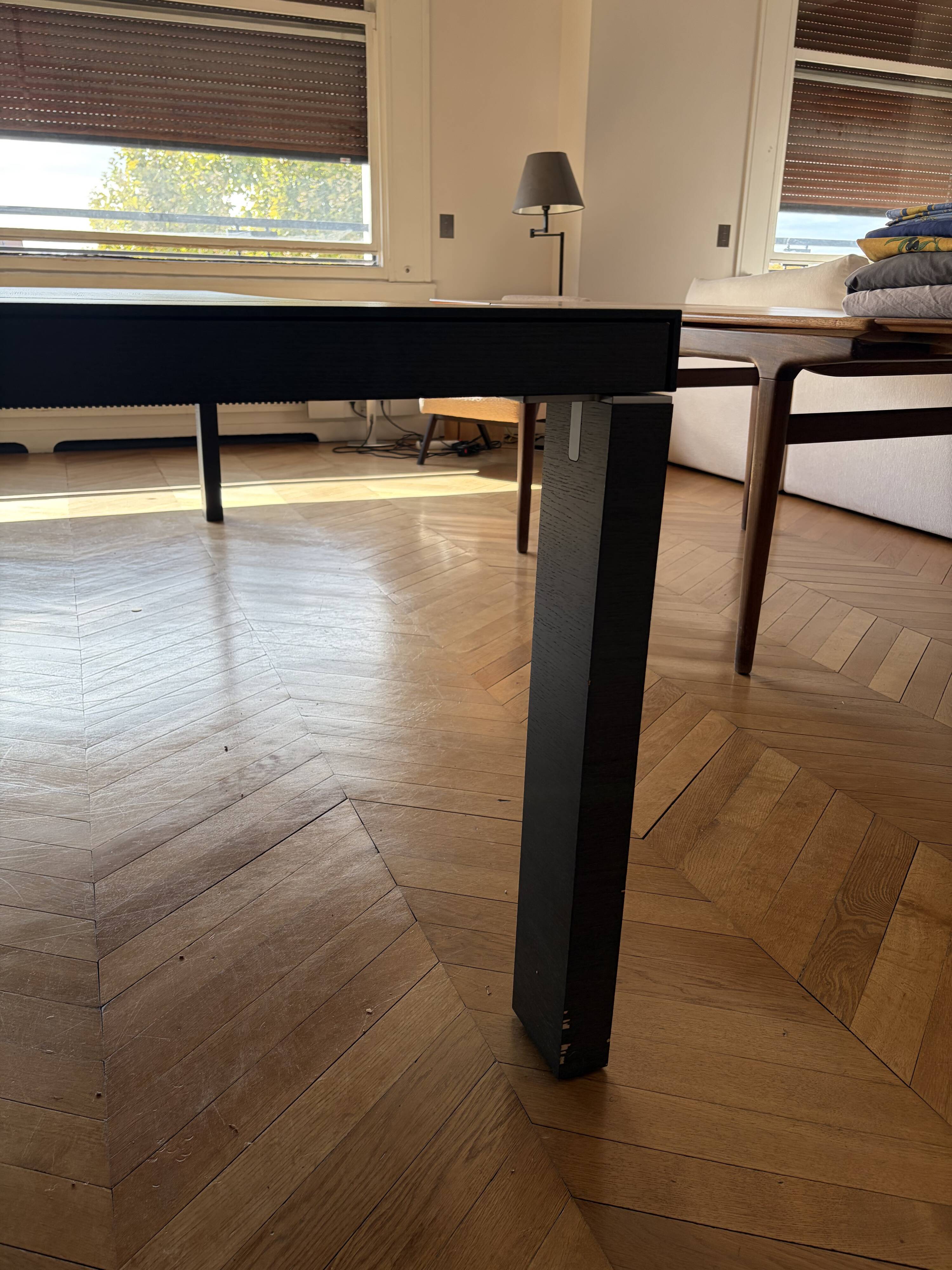 Dark Wenge Dining Table 170(+50+60) x 100 x 75