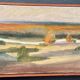 Original Mid Century Swedish Oil On Canvas – “Landscape” By Bengt Gustafsson 1952– Vintage & Framed
