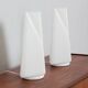 Pair of Italian striped Murano glass table lamps in style of Lino Tagliapie