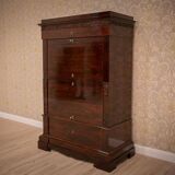 Biedermeier Mahogany Secretary Desk, 1860
