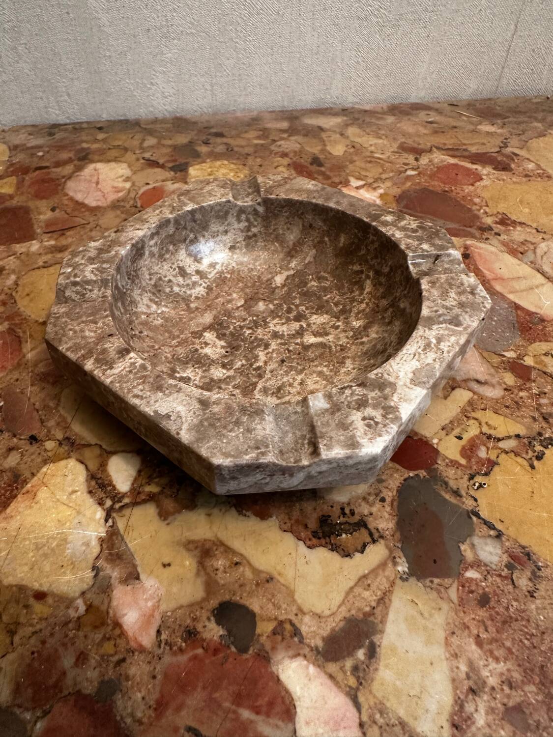Ashtray, marble catch-all.