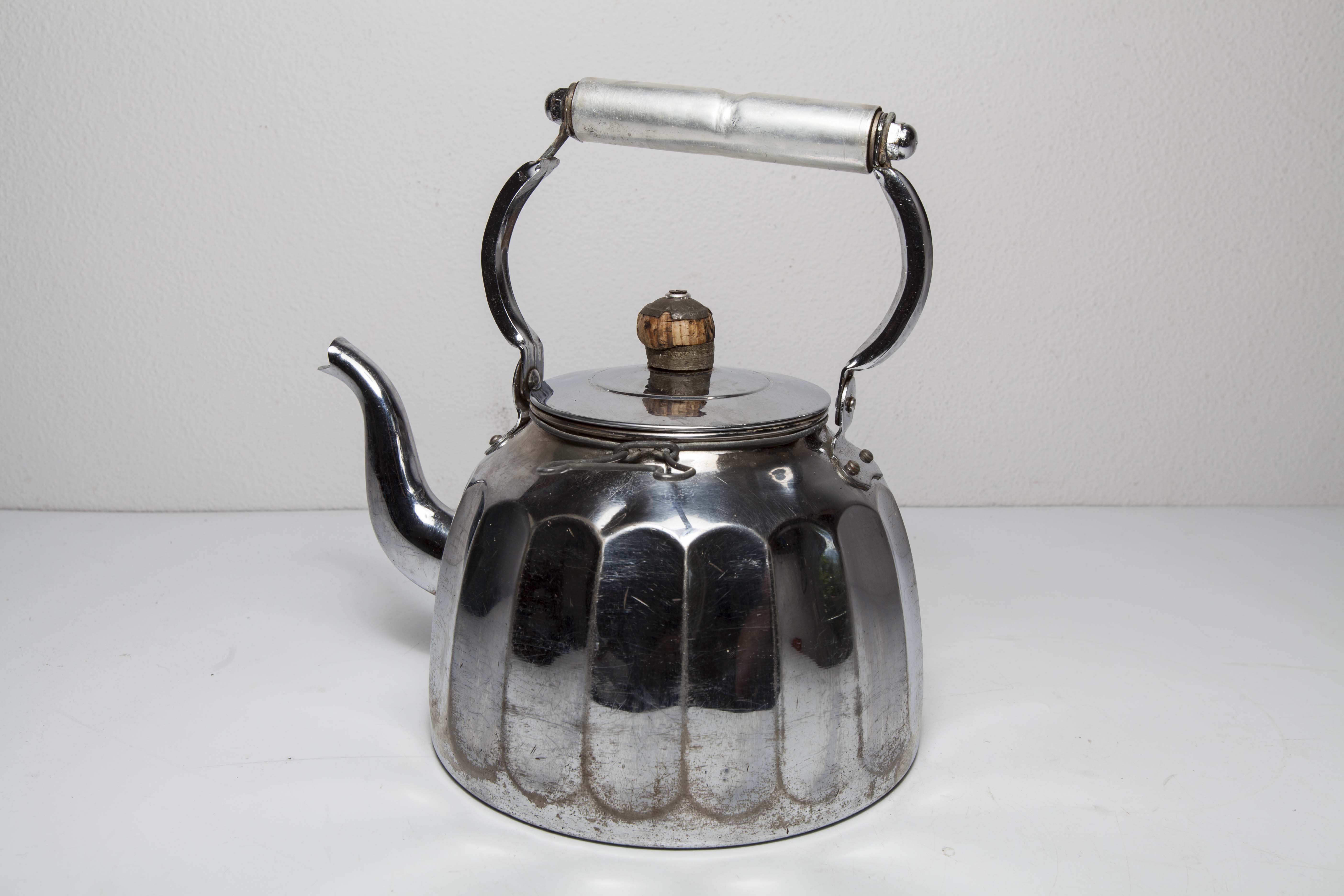 30s chrome teapot