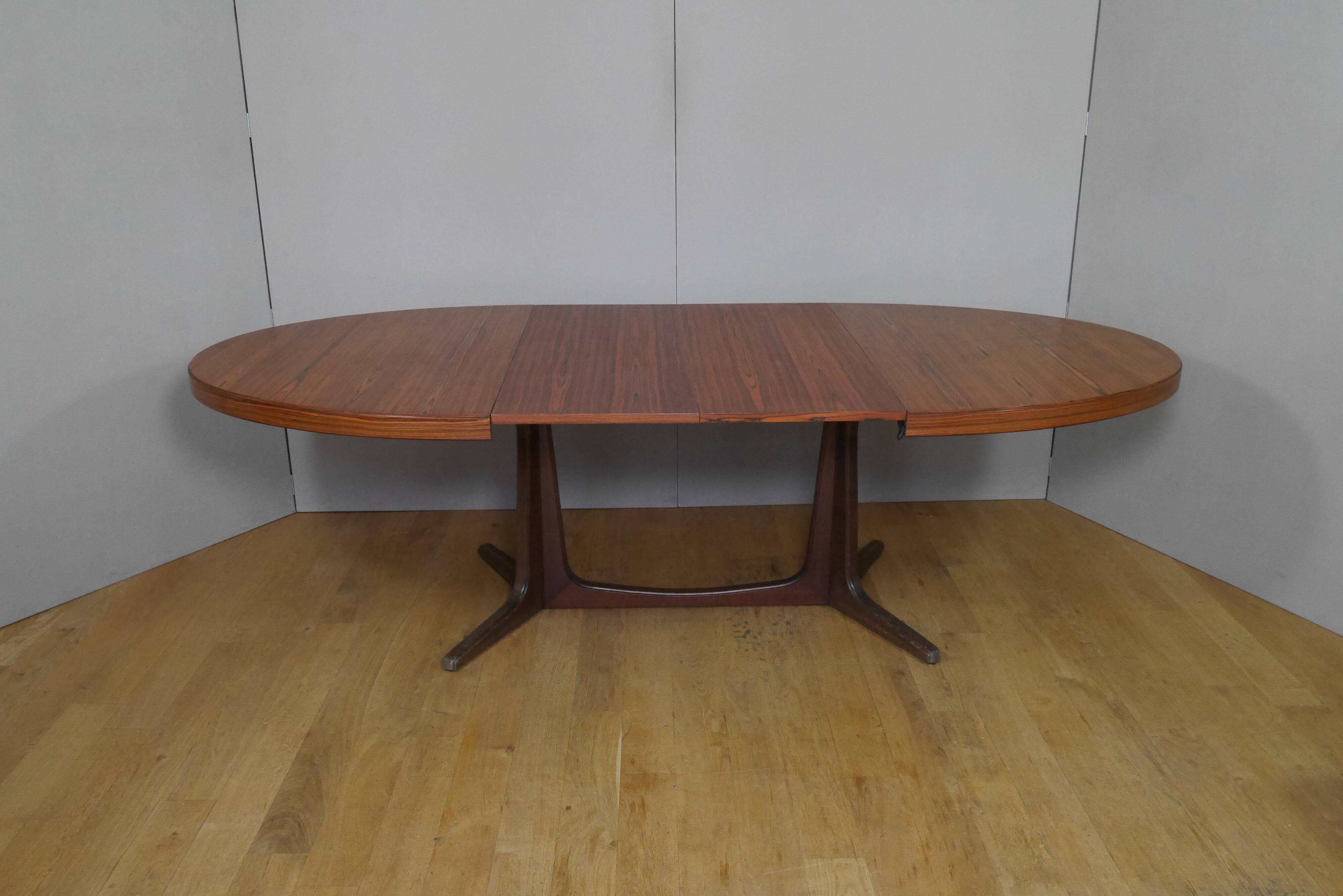 Baumann walnut oval table