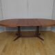 Baumann walnut oval table