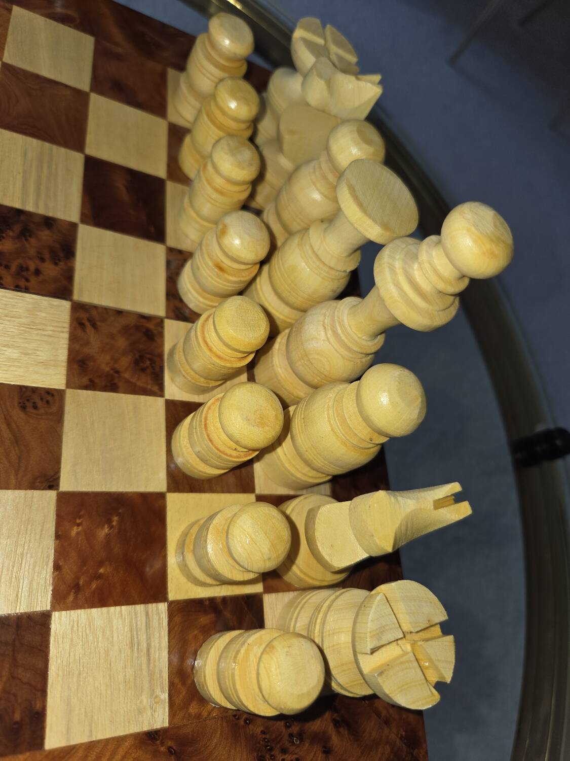 Royal Thuya Chess and Backgammon Game Box 30cm Square