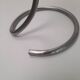 Georg Jensen brushed stainless steel candlestick