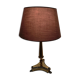 Fluted bronze foot lamp with lion's feet 50s
