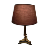 Fluted bronze foot lamp with lion's feet 50s