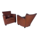 Paire de fauteuils clubs