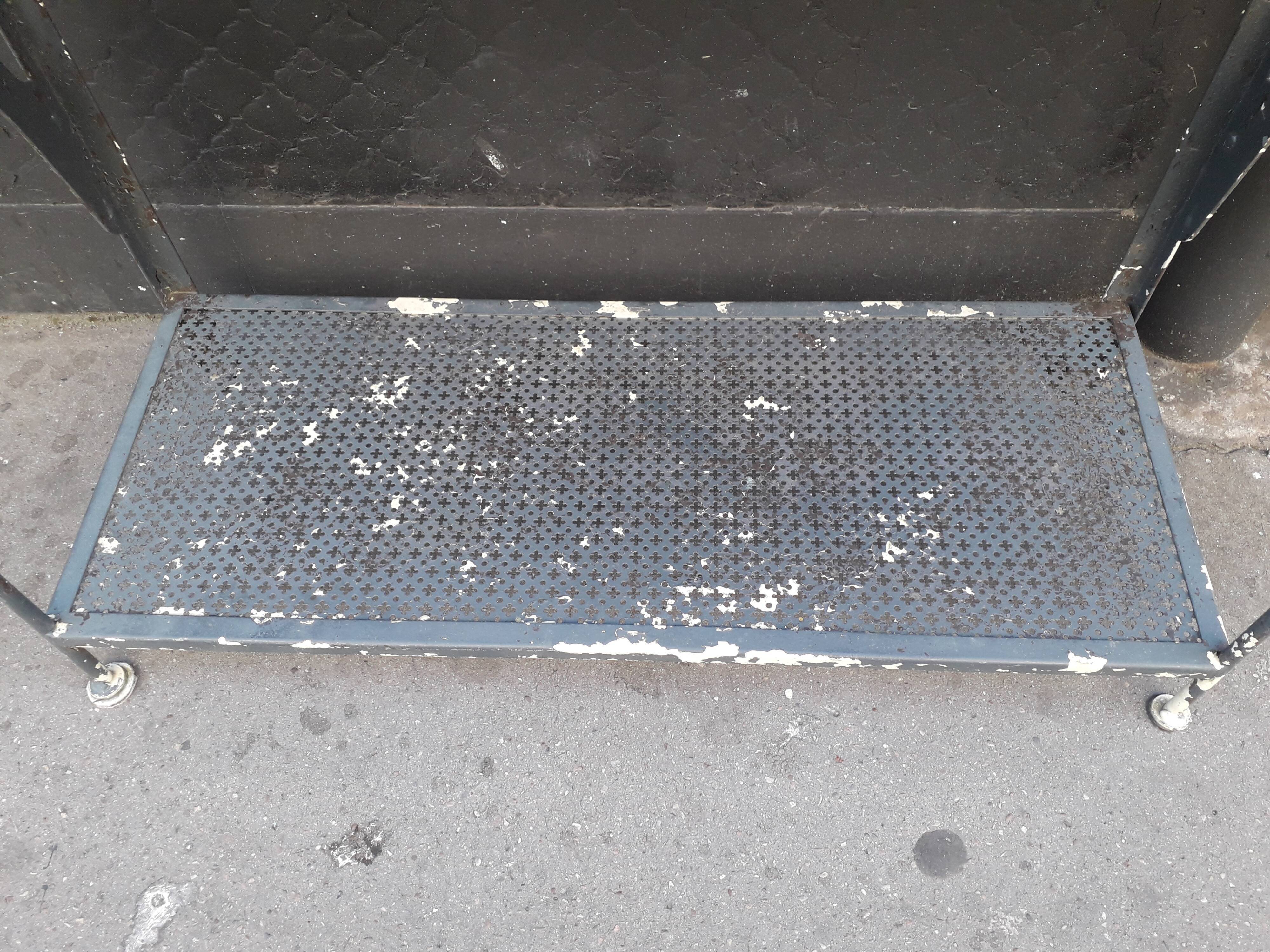 Industrial metal shelf