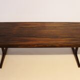 Table basse en bois de rose des années 1960