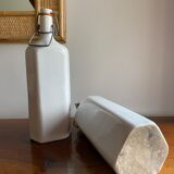 White bottle in glazed stoneware