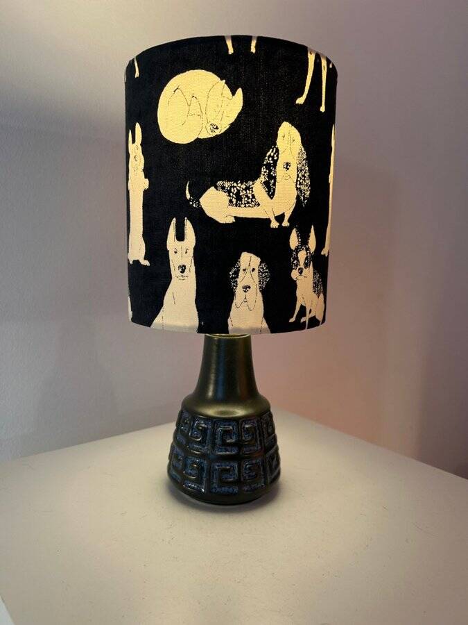 Small cordless table lamp – West German Pottery, 1950s