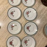 Lot de 8 jolies assiettes à dessert modèle Simone de la maison H.B.C.M