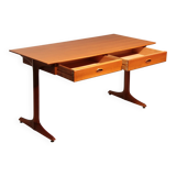 Italian Architect's Walnut desk, Gianfranco Frattini for Bernini 1950