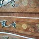 Chest of drawers old marquetry marble top Louis XV style