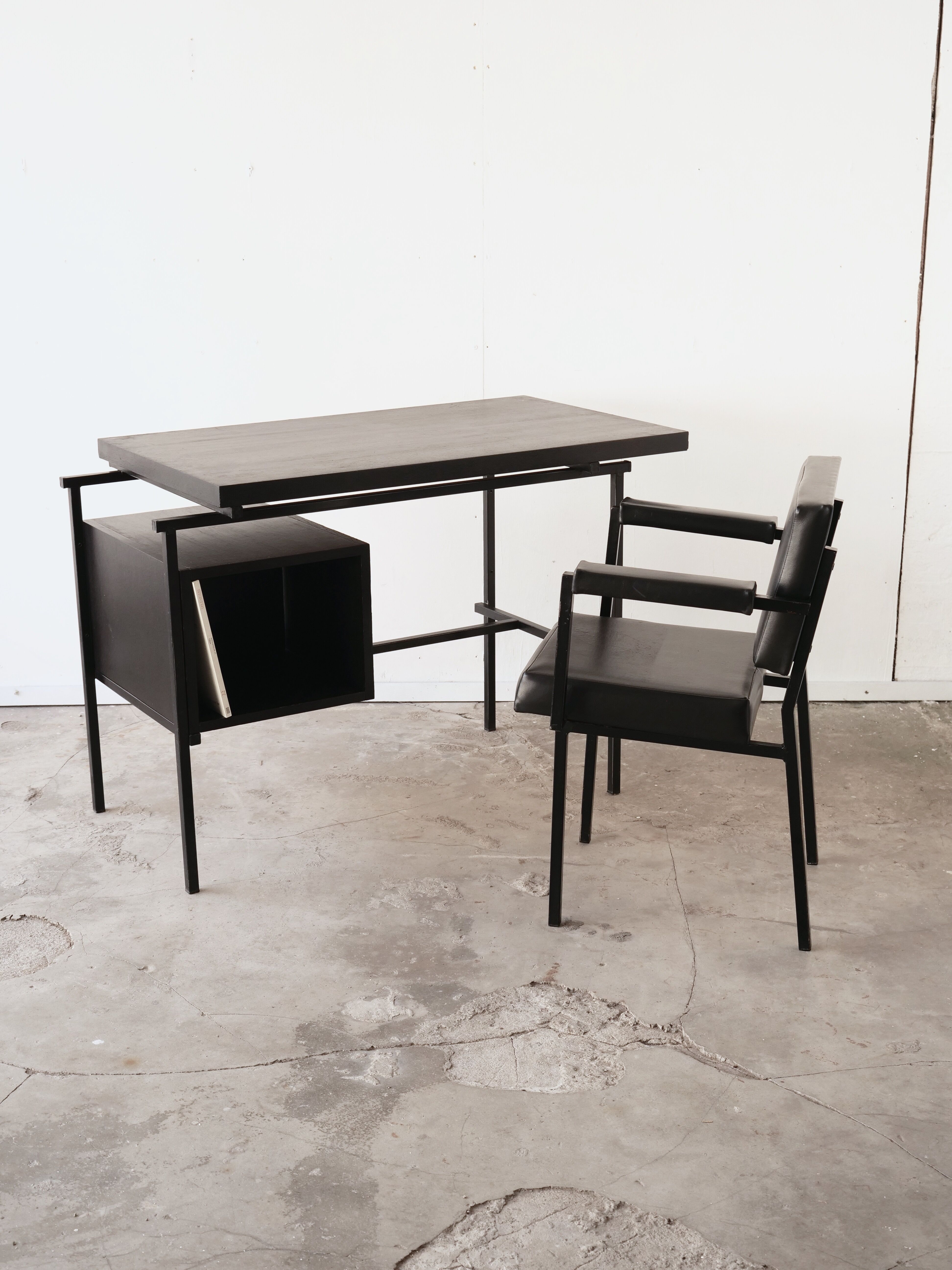 Modernist desk with chair