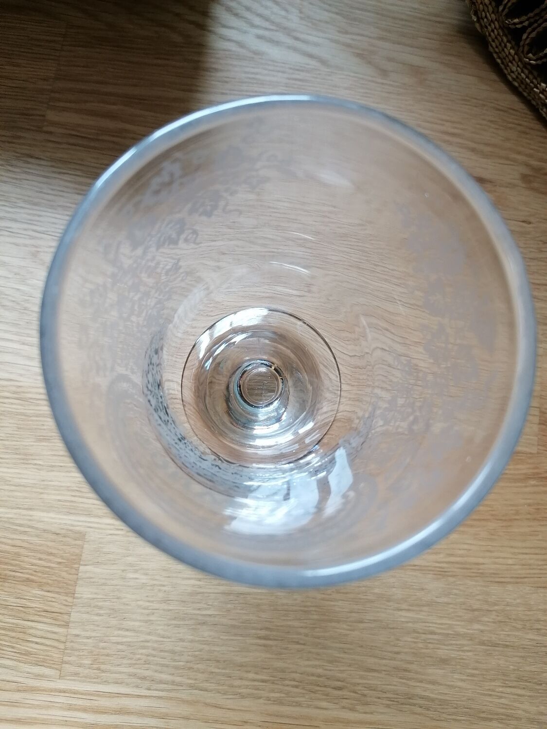 Engraved glass "Souvenir"