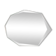 Miroir octogonal biseauté 23 x 44 cm