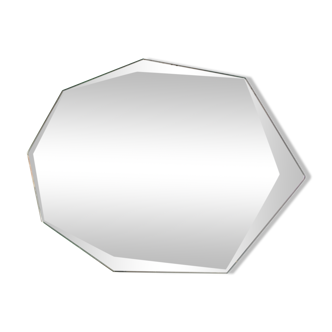 Miroir octogonal biseauté 23 x 44 cm