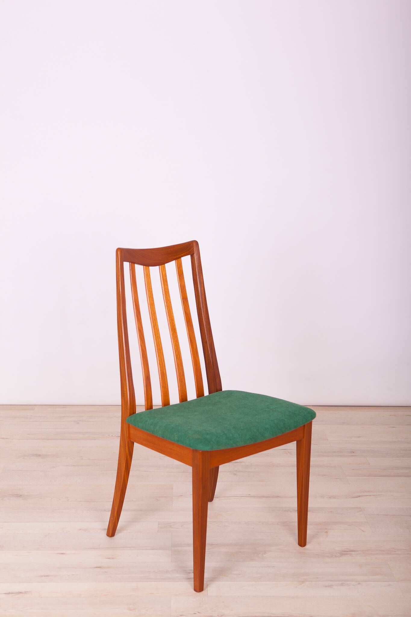 Fabric and Teak Dining Chairs by Leslie Dandy for G-Plan, 1960s, Set of 4