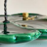 Vintage Glazed Ceramic Barbotine Dish