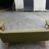 Sculptural sofa and 2 armchairs fifties sofa set