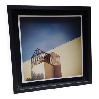 Art photo mounted in American crate