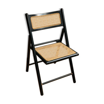 Chaise cannée pliante