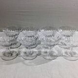 Baccarat – 8 Champagne Glasses In Baccarat Crystal Casino Model