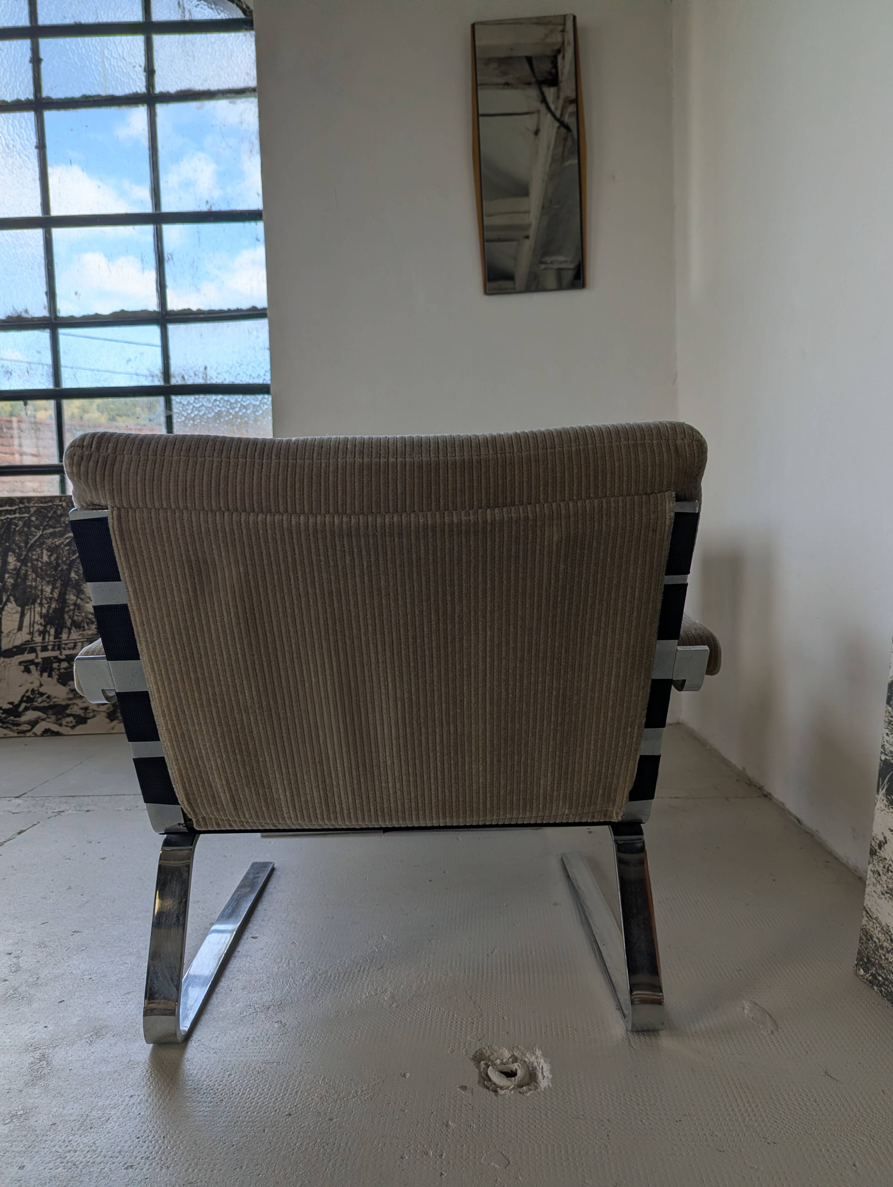 Pair of modernist armchairs by Reinhold Adolf for COR, 1970.